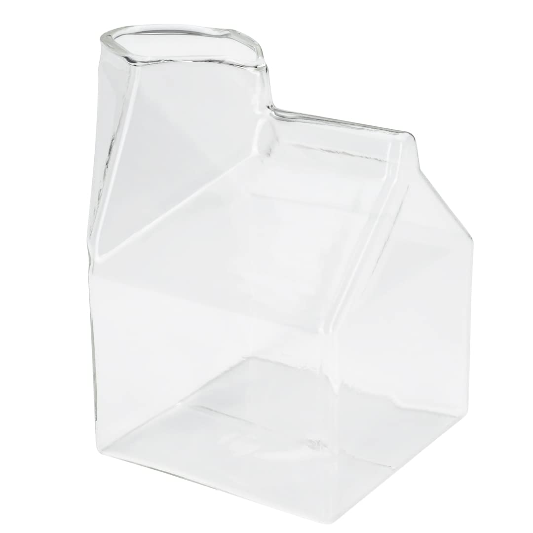 22 oz Glass Zipper Bag, 1 Large Glass Bag - Realistic Crinkled Edges, Serve Candy, Popcorn, or Nuts, Clear Glass Bag Bowl, Dishwasher-Safe, Flat Base - Restaurantware,White
