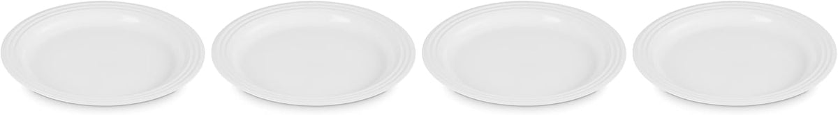 Le Creuset Stoneware Set of 4 Dinner Plates, 10.5" each, Sea Salt