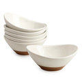 Teocera 5 Inch Porcelain Small Bowls Set, 6 Ounce small serving bowls for Dessert, Ice Cream, Snack, Dipping, Side Dishes, Microwave & Dishwasher Safe- White