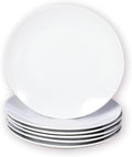 Miicol Small Dessert Plates Set of 6, Ceramic White Appetizer Plates 6 Inch