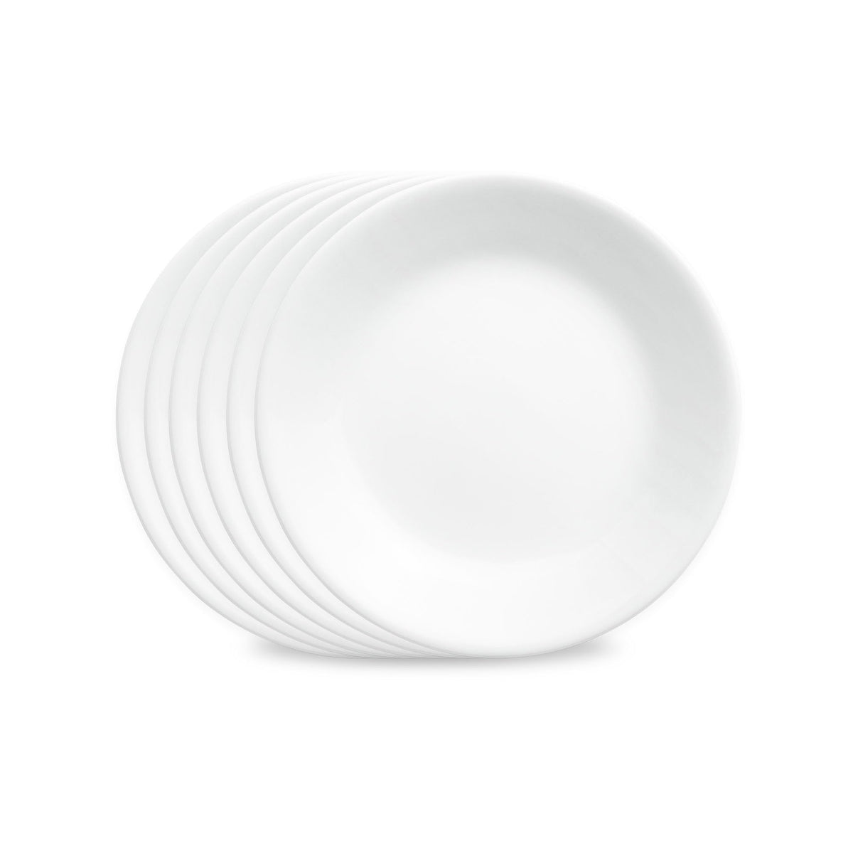 Corelle Vitrelle 28-oz Soup/Cereal Bowls Set of 6 Chip & Crack Resistant Dinnerware Bowls for Soup, Ramen, Cereal and More, Triple Layer Glass, Winter Frost White