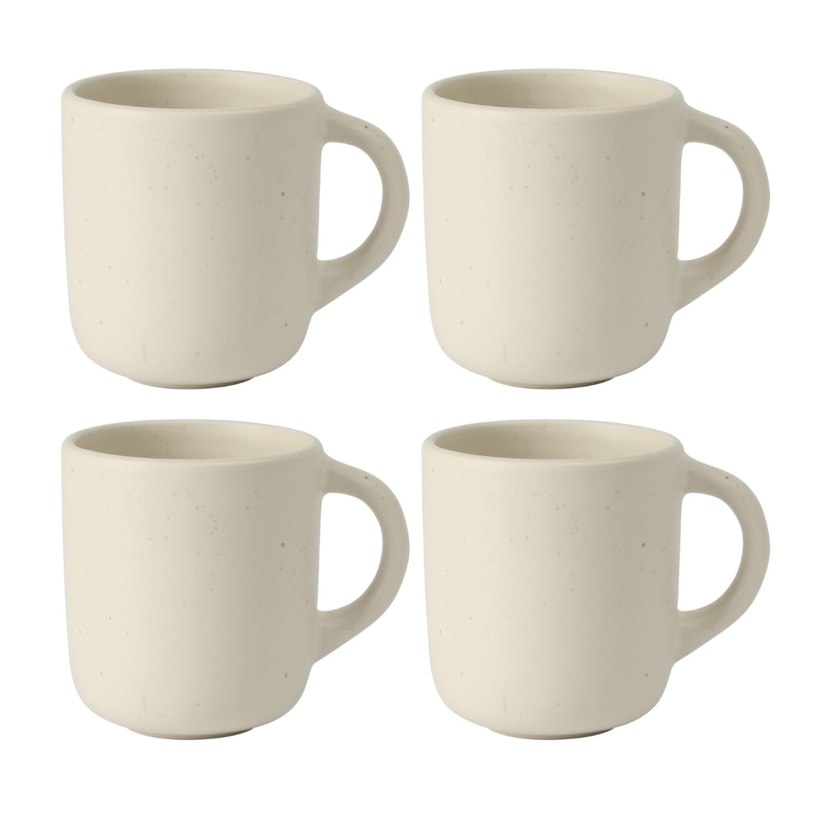 Bloomhouse - Two Time Oprah's Favorite Things Winner - Corsica Clay 4-Piece Mug Set – Burnt Apricot Terracotta Stoneware Coffee & Tea Cups, Durable Ceramic Drinkware