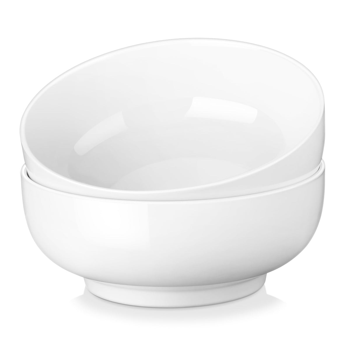 MALACASA Large Serving Bowls, 114 OZ(10") Ceramic Salad Bowls Set of 2