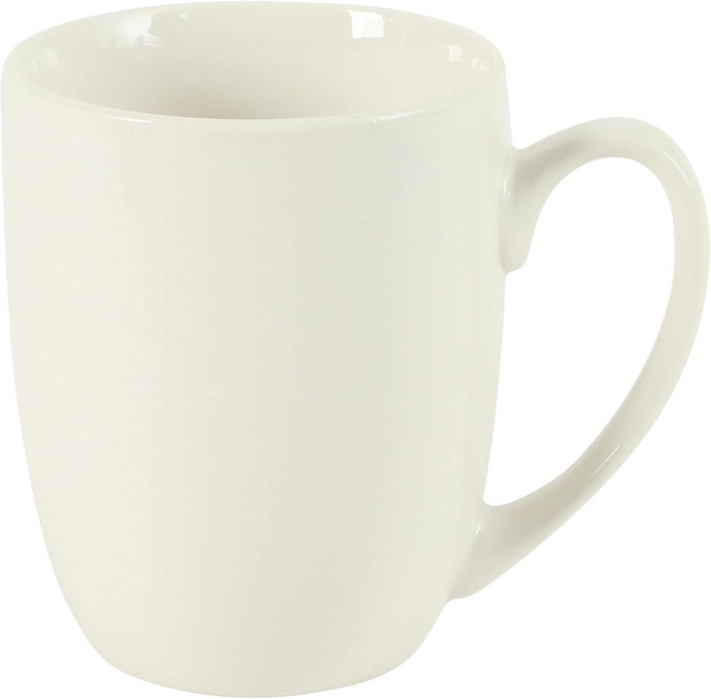 Gibson Home Great Essentials 16 Ounce Porcelain Coffee Mugs - Set of 6 - Cups for Latte, Hot Tea, Cappuccino, Mocha, Espresso, Cocoa