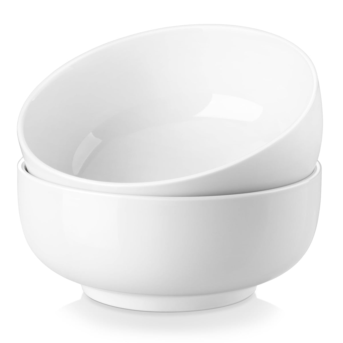 MALACASA Large Serving Bowls, 114 OZ(10") Ceramic Salad Bowls Set of 2