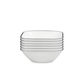Corelle Simple Lines 6-Piece 8.75-Inch Square Lunch Plate Set