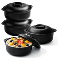 Microwave Bowls with Lids, 40 oz Lightweight Unbreakable Bowls, 4 Pack