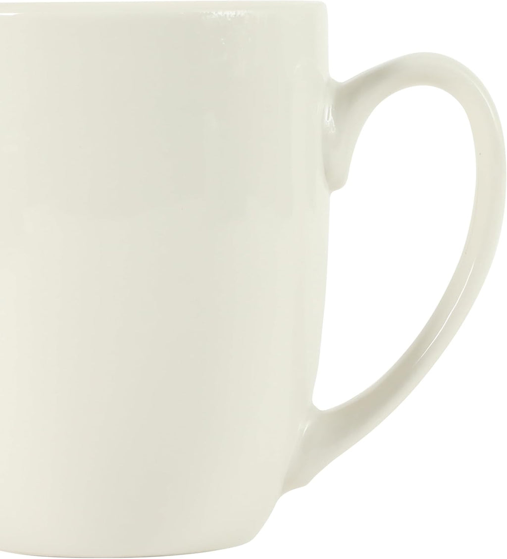 Gibson Home Great Essentials 16 Ounce Porcelain Coffee Mugs - Set of 6 - Cups for Latte, Hot Tea, Cappuccino, Mocha, Espresso, Cocoa