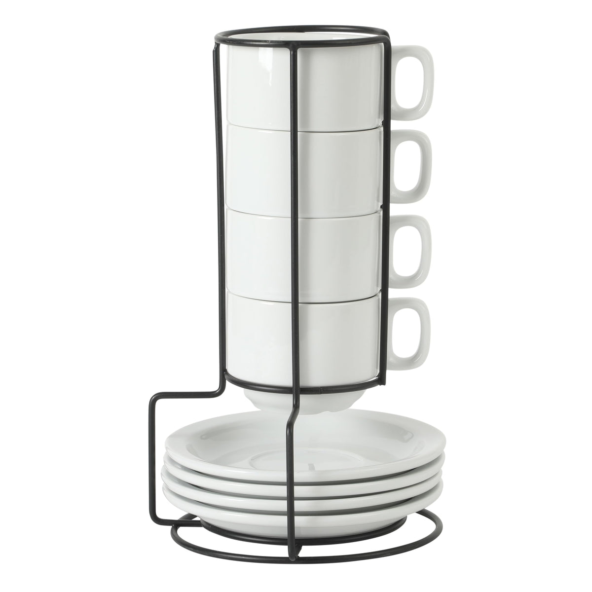 Gibson Home Great Essentials 16 Ounce Porcelain Coffee Mugs - Set of 6 - Cups for Latte, Hot Tea, Cappuccino, Mocha, Espresso, Cocoa