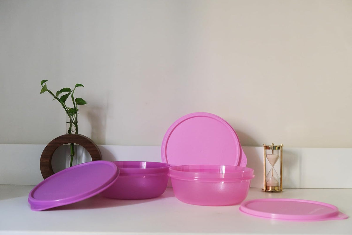 Tupperware Leftover Bowl Set Storage Food Containers (600ML x 3pcs)