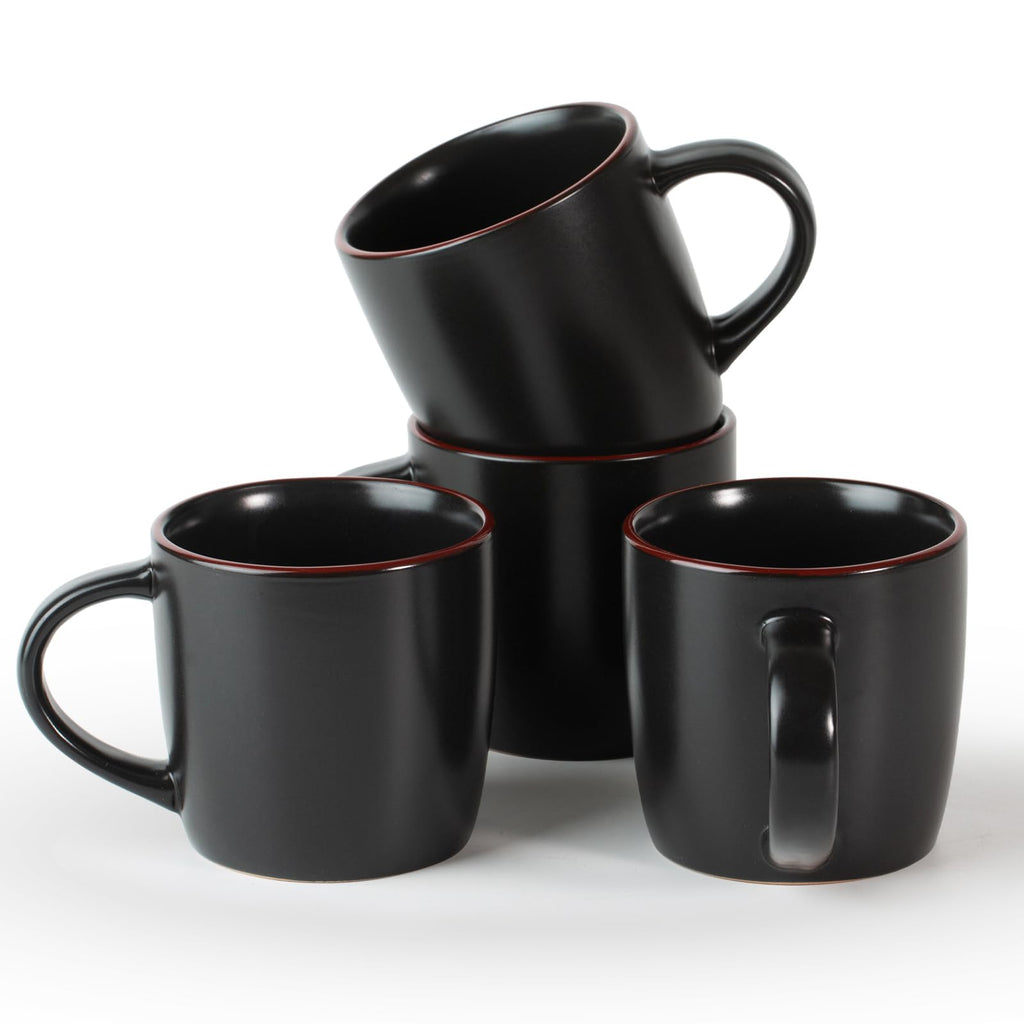 famiware Milkyway Coffee Mugs of 4, 13 oz Mug Set, Ceramic Cup with Handle