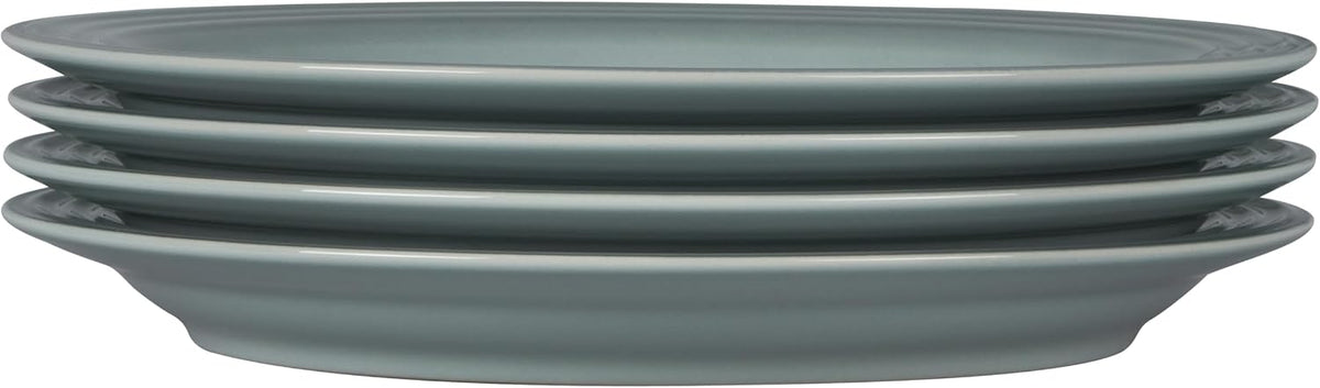 Le Creuset Stoneware Set of 4 Dinner Plates, 10.5" each, Sea Salt