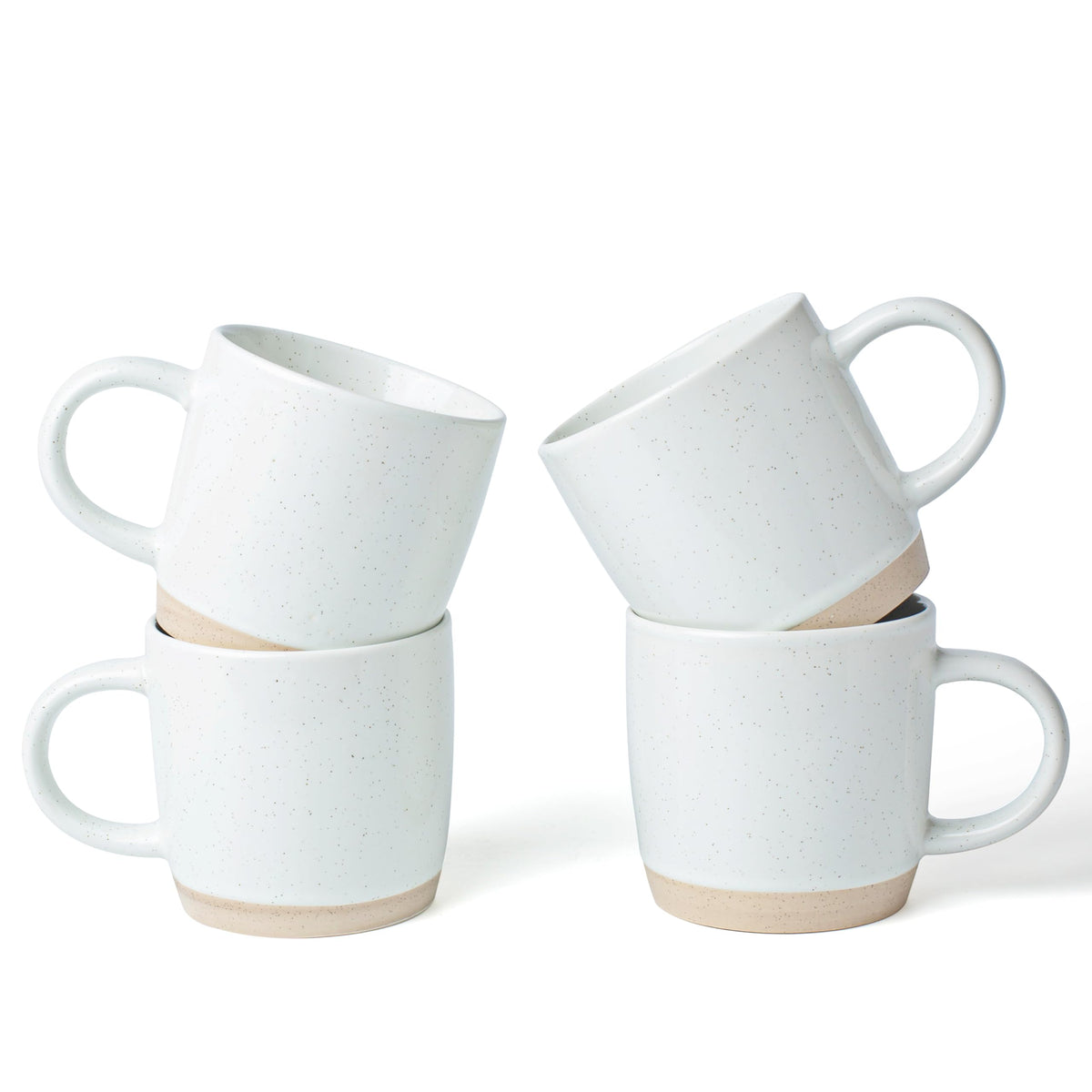 famiware Milkyway Coffee Mugs of 4, 13 oz Mug Set, Ceramic Cup with Handle