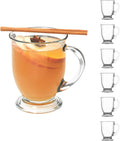 Anchor Hocking Café Glass Coffee Mugs, 16 oz, Set of 6