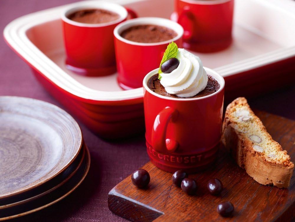 Le Creuset Stoneware Espresso Mug, 3 oz., Cerise