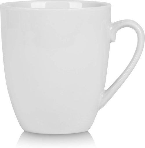 10 Strawberry Street Simply White 12 oz Mug, Set of 6