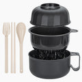 Large Ramen Bowl, Ramen Noodle Bowls Microwavable, Ramen Cooker with strainer, Microwave Pasta Cooker, Ramen Bowl Microwave Gift for College Boys Girls Male Female Dorm Room Essentials Instant Lunch