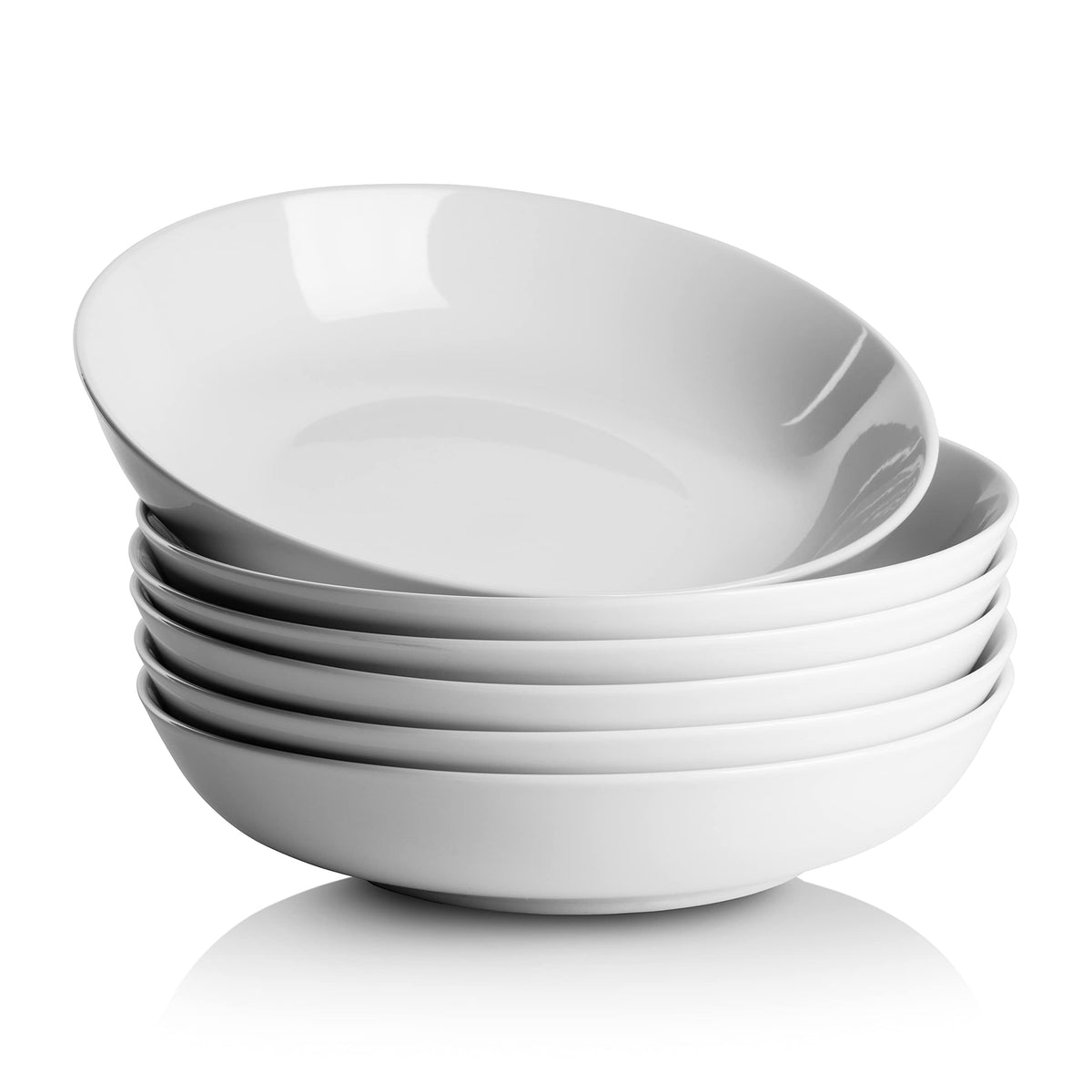 10 Strawberry Street Simply White 7.5" Round Salad Plate, Set of 6