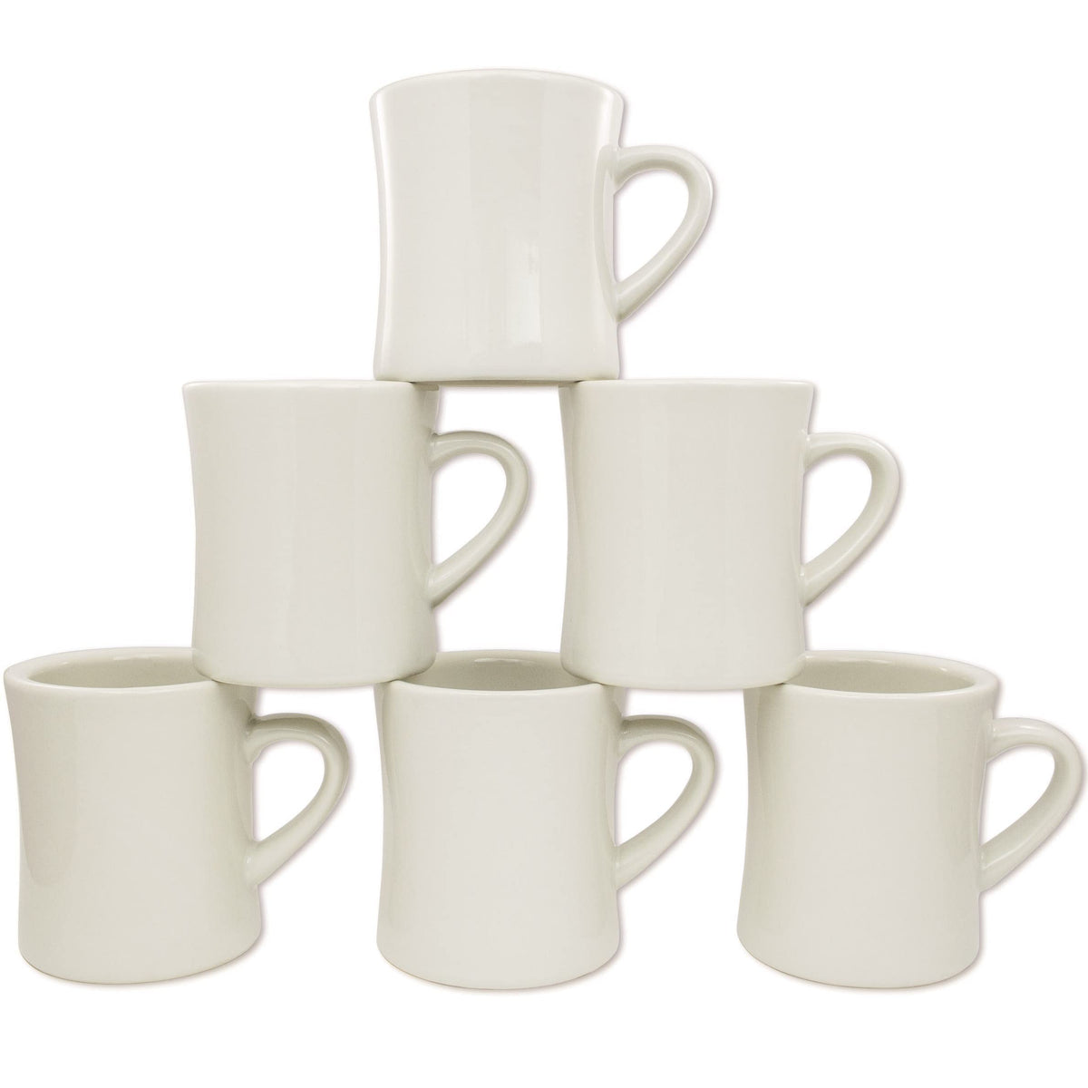 COLETTI Diner Mug — Heavy Coffee Mug, Retro Coffee Mug – Sturdy & Heavy Diner Mug – Nostalgia in Every Sip [Cream, 11 oz, Single]