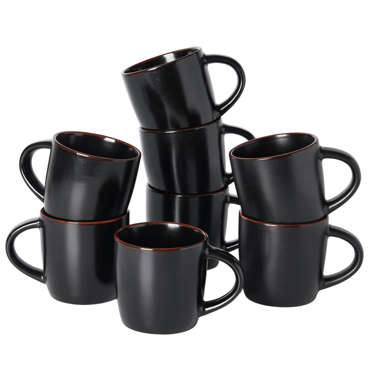 famiware Milkyway Coffee Mugs of 4, 13 oz Mug Set, Ceramic Cup with Handle