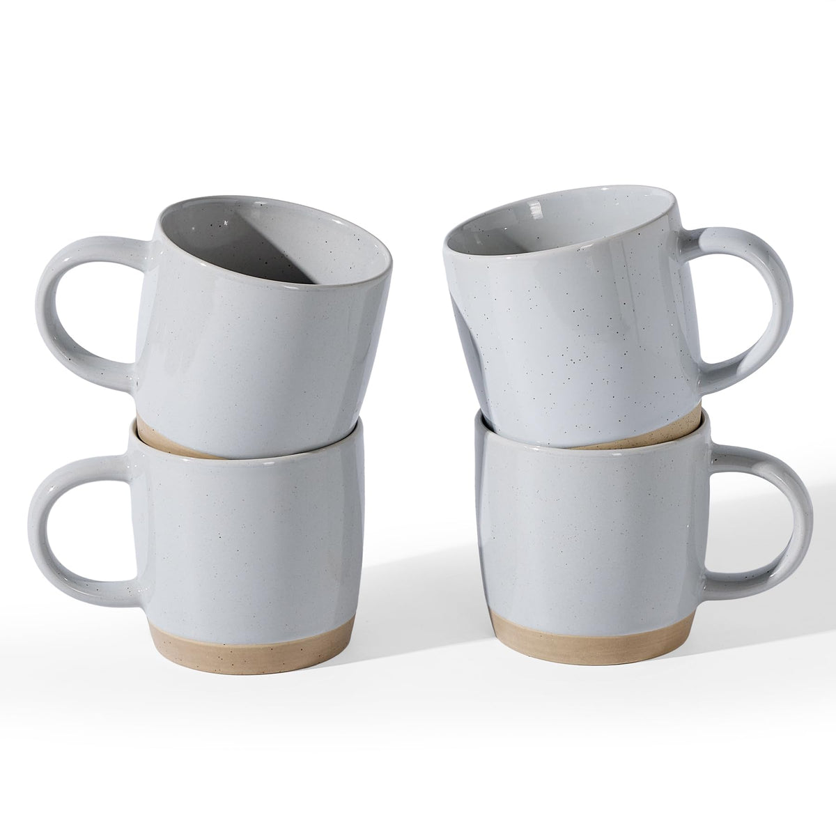 famiware Milkyway Coffee Mugs of 4, 13 oz Mug Set, Ceramic Cup with Handle