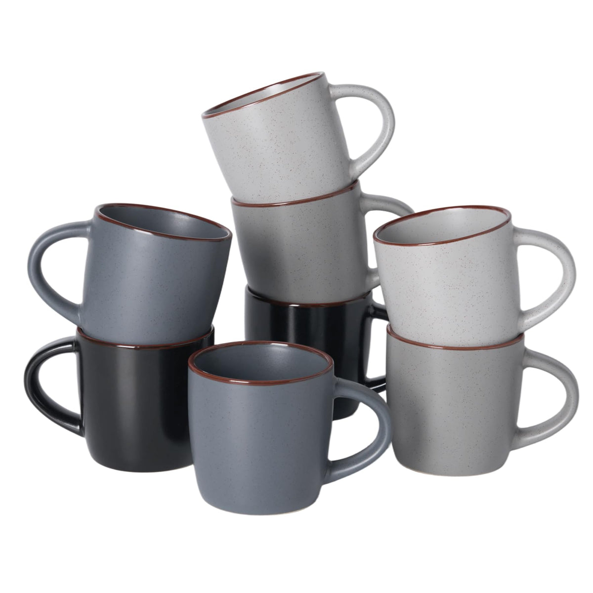 famiware Milkyway Coffee Mugs of 4, 13 oz Mug Set, Ceramic Cup with Handle