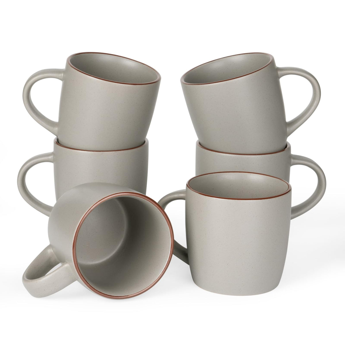 famiware Milkyway Coffee Mugs of 4, 13 oz Mug Set, Ceramic Cup with Handle