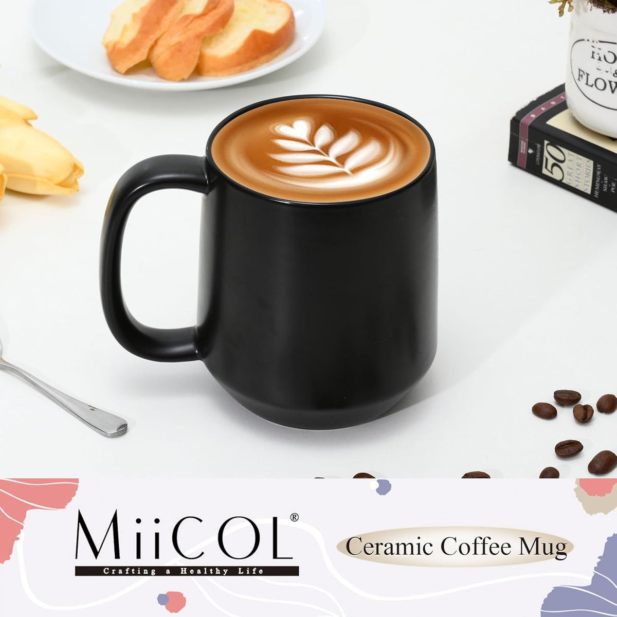 Miicol Ceramic Coffee Mug, 16 oz Large Coffee Cup, Tea Mug with Handle