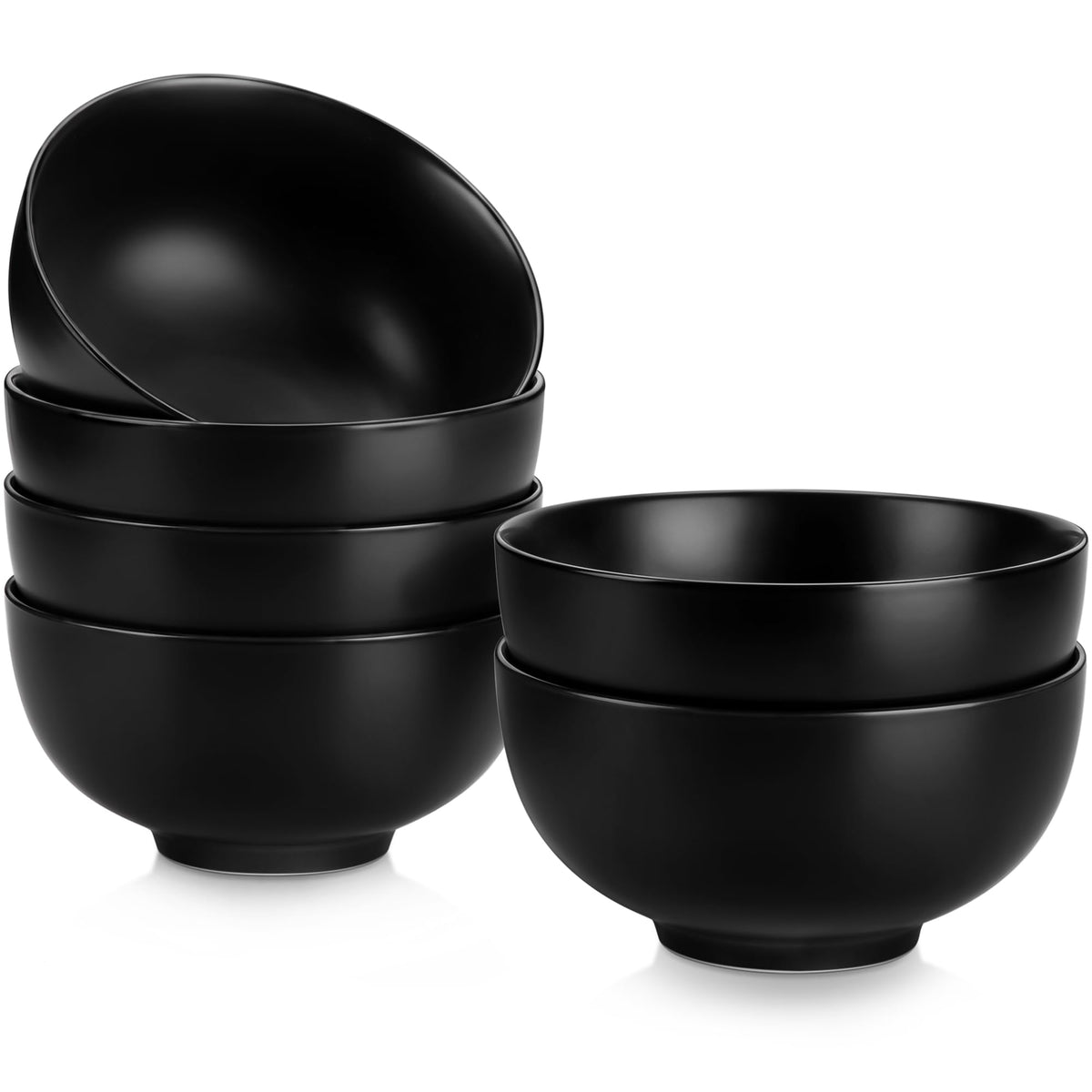 MALACASA 26 Oz White Ceramic Soup Bowls of 4, Cereal Bowls for Kitchen