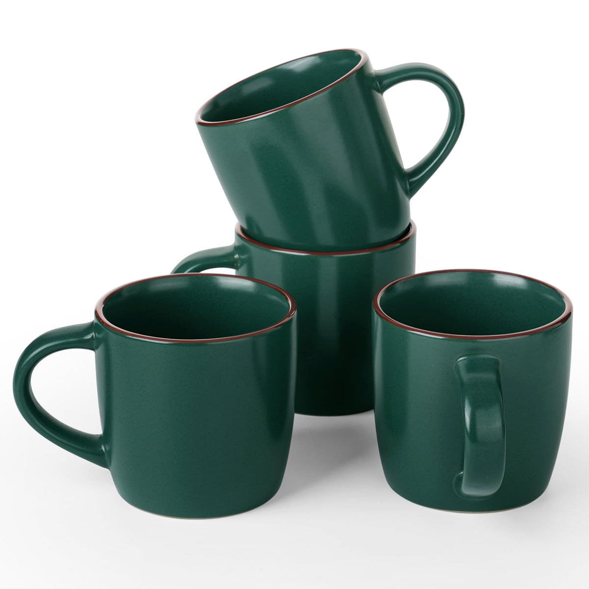 famiware Milkyway Coffee Mugs of 4, 13 oz Mug Set, Ceramic Cup with Handle