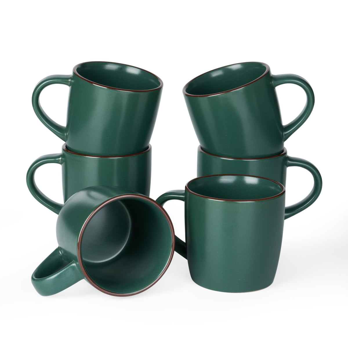 famiware Milkyway Coffee Mugs of 4, 13 oz Mug Set, Ceramic Cup with Handle