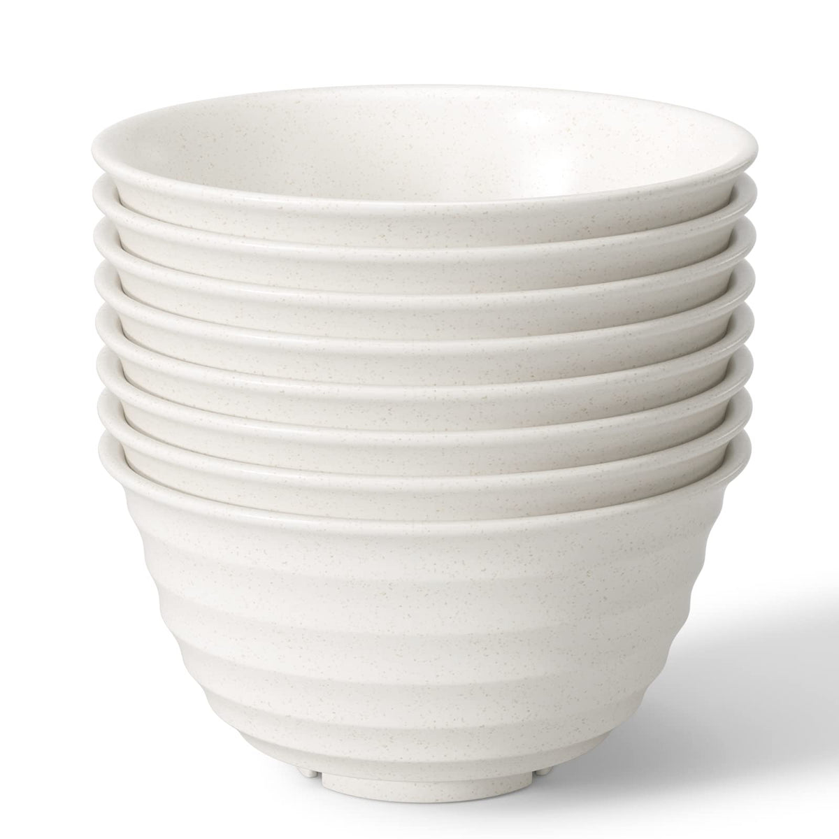 【NOT CERAMIC】60 Oz Big Salad Bowl Soup Bowl , Large Bowls for Eating Microwave and Dishwasher Safe BPA-Free Eco-Friendly Deep Cereal Bowls for Cereal, Salad, Ramen,Soup, Mixing [Set of 8]