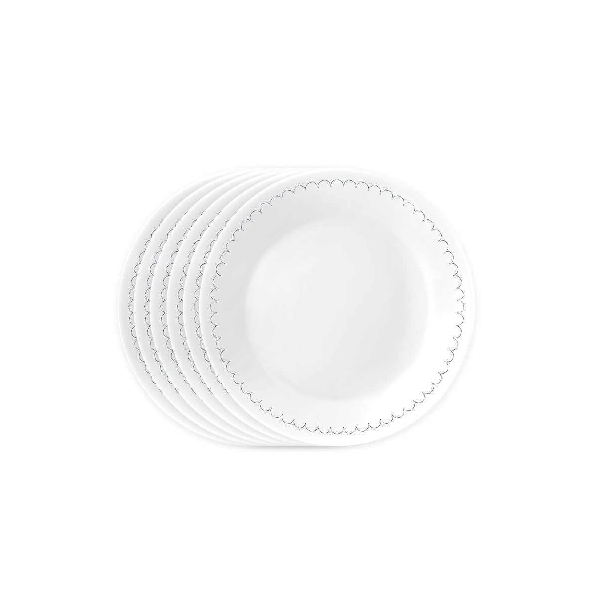 Corelle Caspian Lace 6-Piece 10.25-Inch Dinner Plate Set