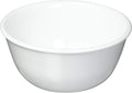Corelle Vitrelle 12-oz Dessert Bowls, Set of 8 Chip & Crack Resistant Bowls, Great For cereal, Ice Cream, rice, soup, Ceramic Dessert Bowls Set, Winter Frost White