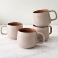 Ava Nord Stoneware Ceramic Coffee Mugs Set of 4 | 12 oz | Sage Ash