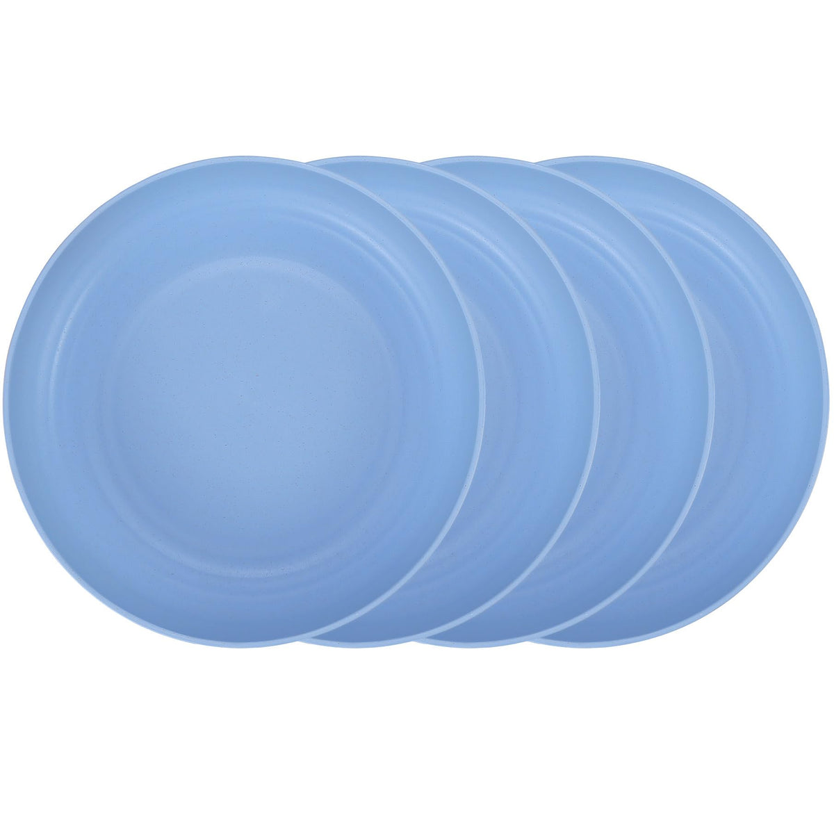 7.8 Inches Unbreakable Wheat Straw Plates - Reusable Plate Set - Dishwasher & Microwave Safe - Perfect for Dinner Dishes - Healthy, BPA Free & Eco-Friendly (7.8 Inches)