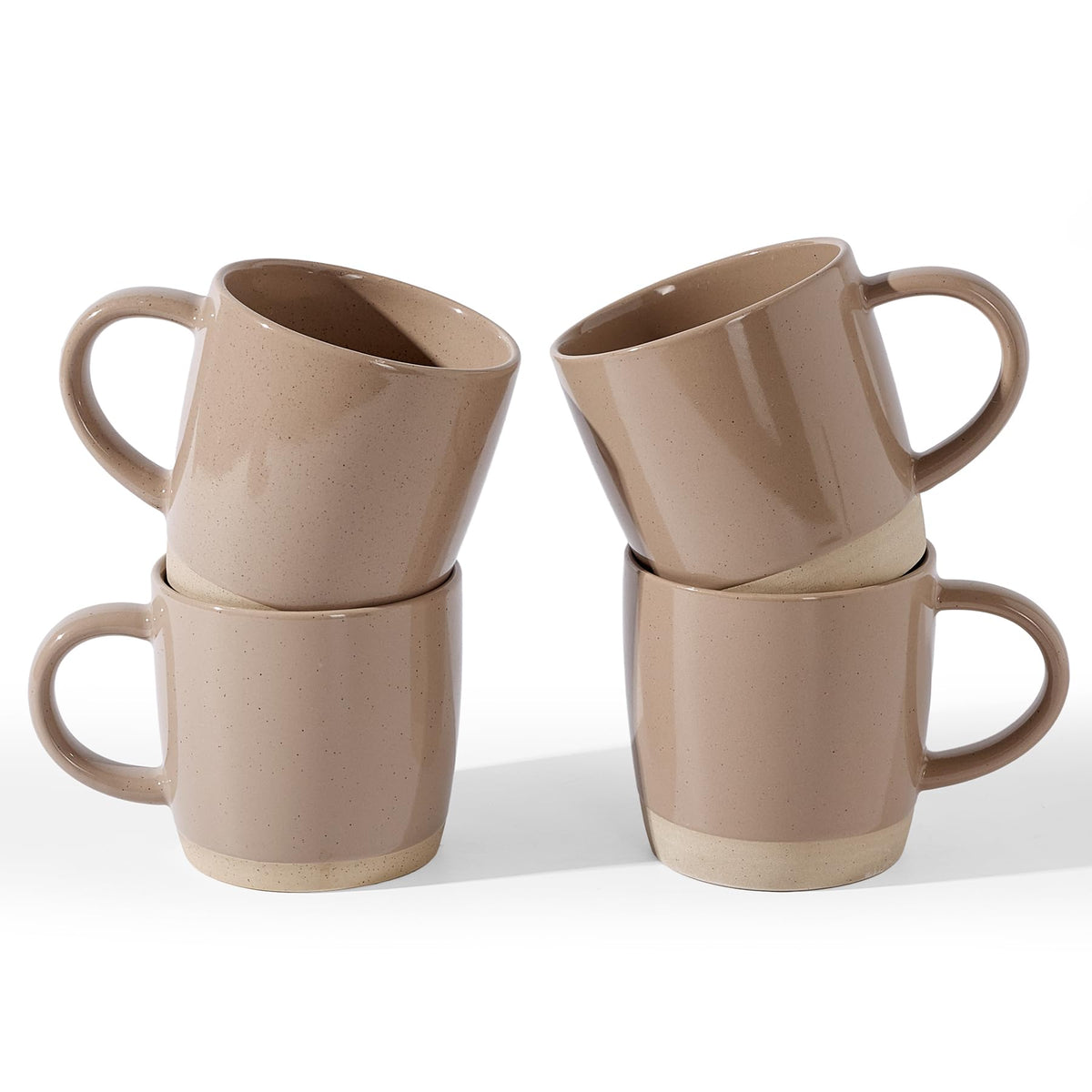 famiware Milkyway Coffee Mugs of 4, 13 oz Mug Set, Ceramic Cup with Handle
