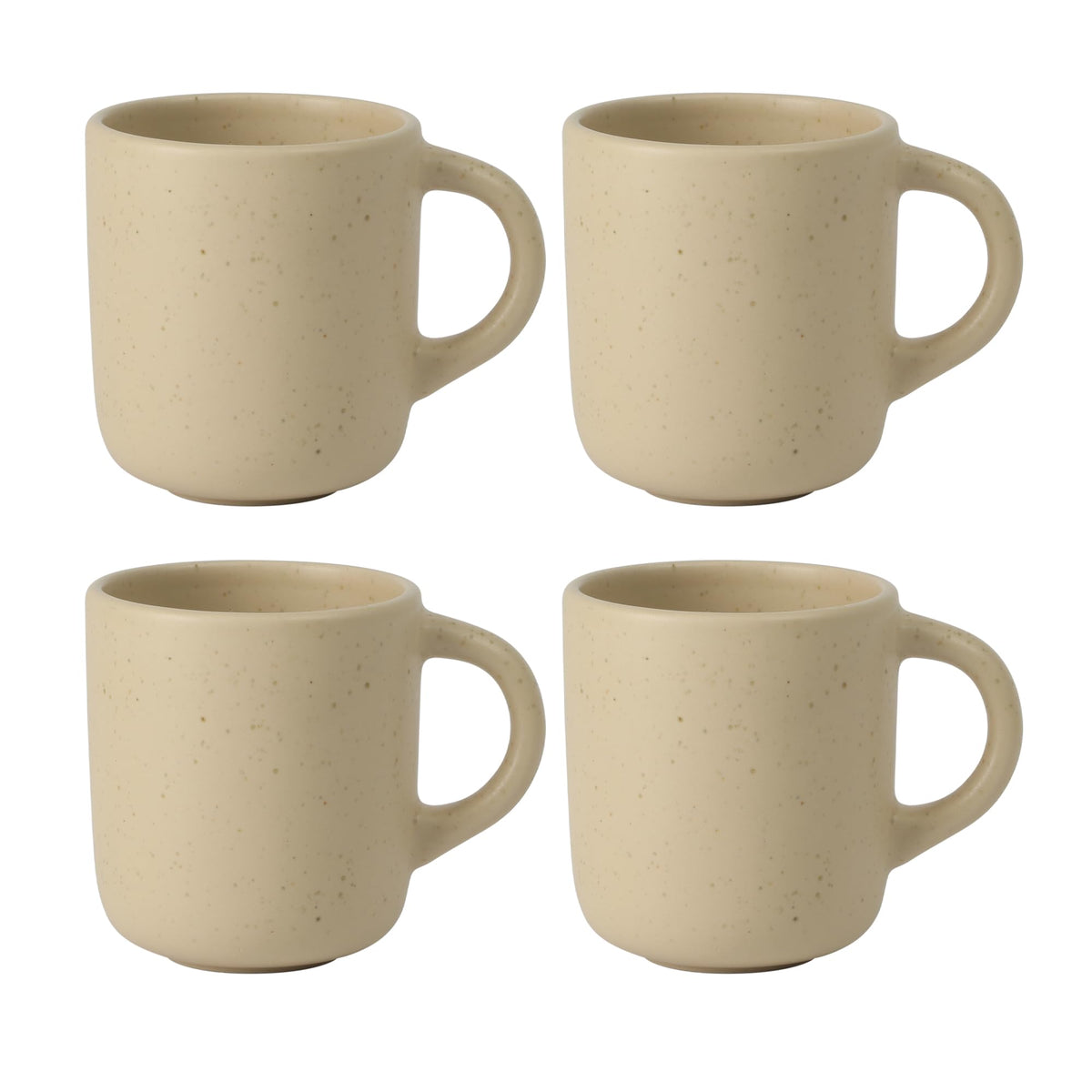 Bloomhouse - Two Time Oprah's Favorite Things Winner - Corsica Clay 4-Piece Mug Set – Burnt Apricot Terracotta Stoneware Coffee & Tea Cups, Durable Ceramic Drinkware