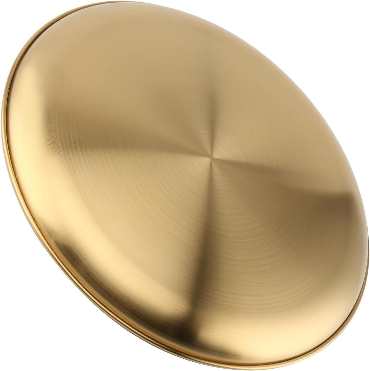 MOUYAT 6 PCS 12 Inch Large Stainless Steel Plate, 30cm Round Dinner Metal Plates, Metal Salad Steak Plates Reusable Dinner Dish for Eating Serving Camping Outdoor BBQ Home Kitchen, Frosted Gold