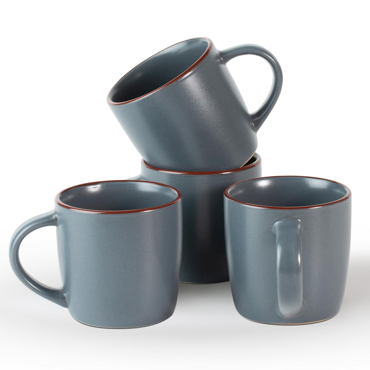 famiware Milkyway Coffee Mugs of 4, 13 oz Mug Set, Ceramic Cup with Handle