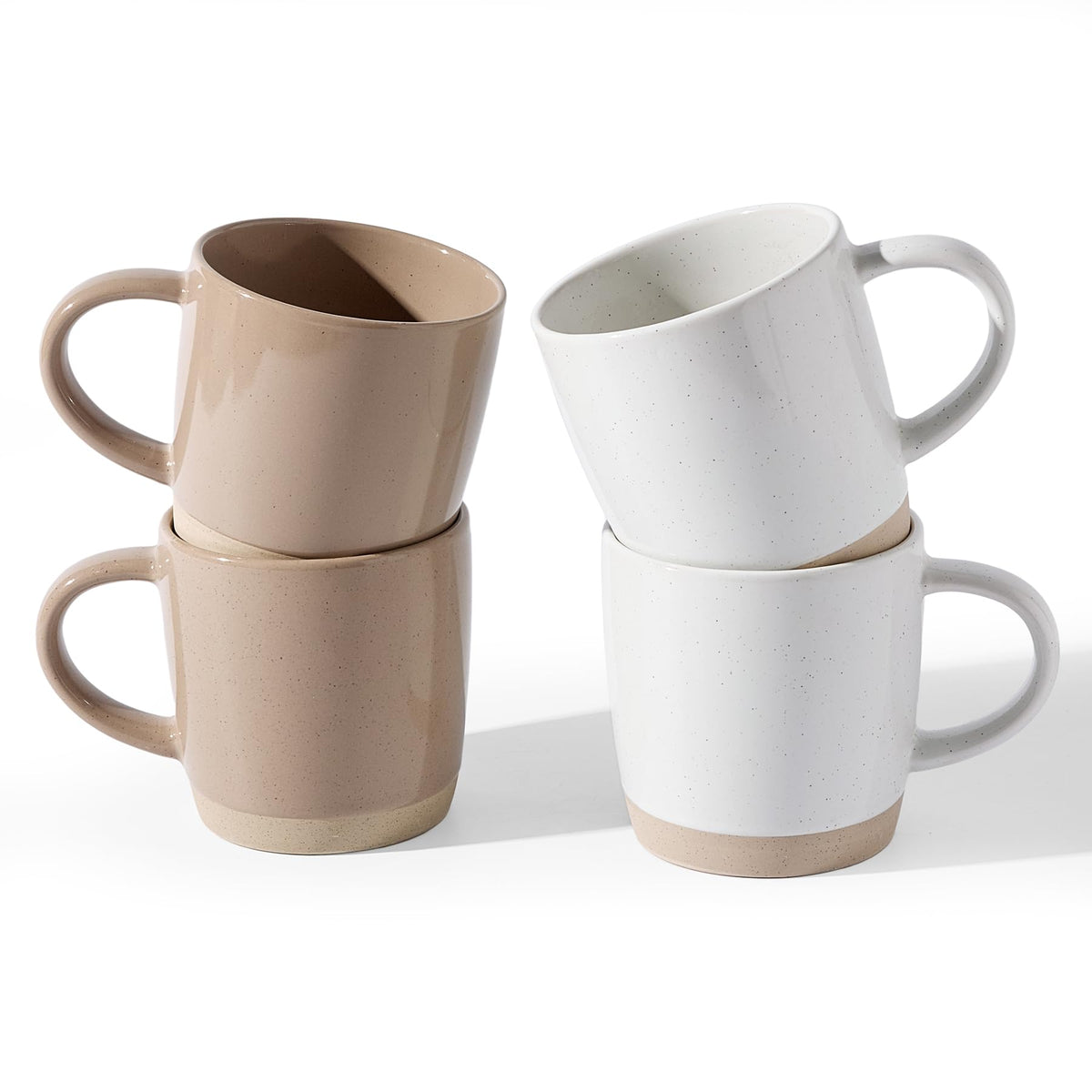 famiware Milkyway Coffee Mugs of 4, 13 oz Mug Set, Ceramic Cup with Handle