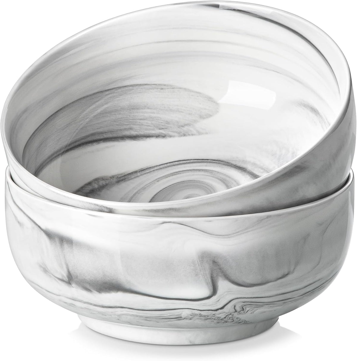 MALACASA Large Serving Bowls, 114 OZ(10") Ceramic Salad Bowls Set of 2