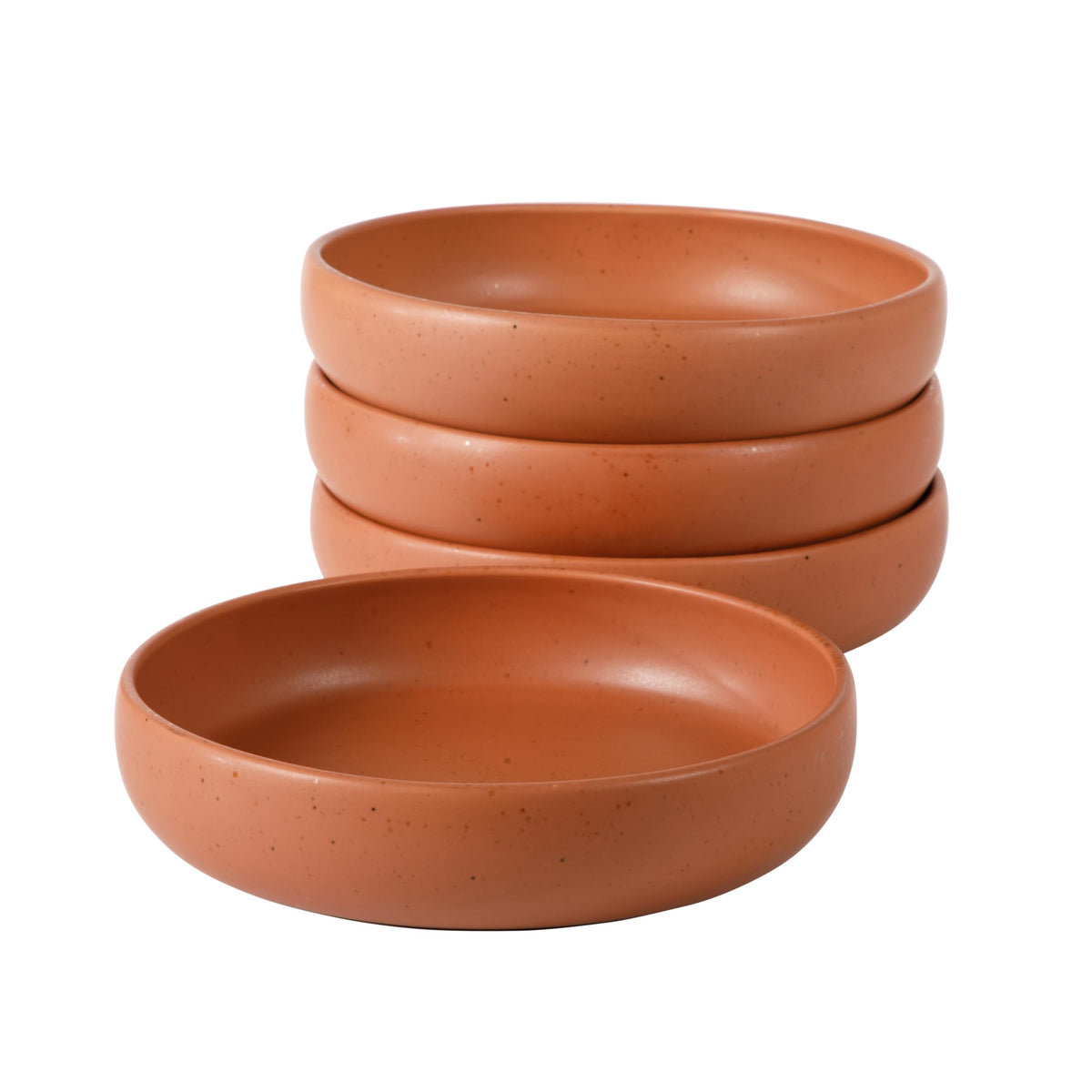 Bloomhouse - Two Time Oprah's Favorite Things Winner - Corsica Clay 4-Piece Mug Set – Burnt Apricot Terracotta Stoneware Coffee & Tea Cups, Durable Ceramic Drinkware