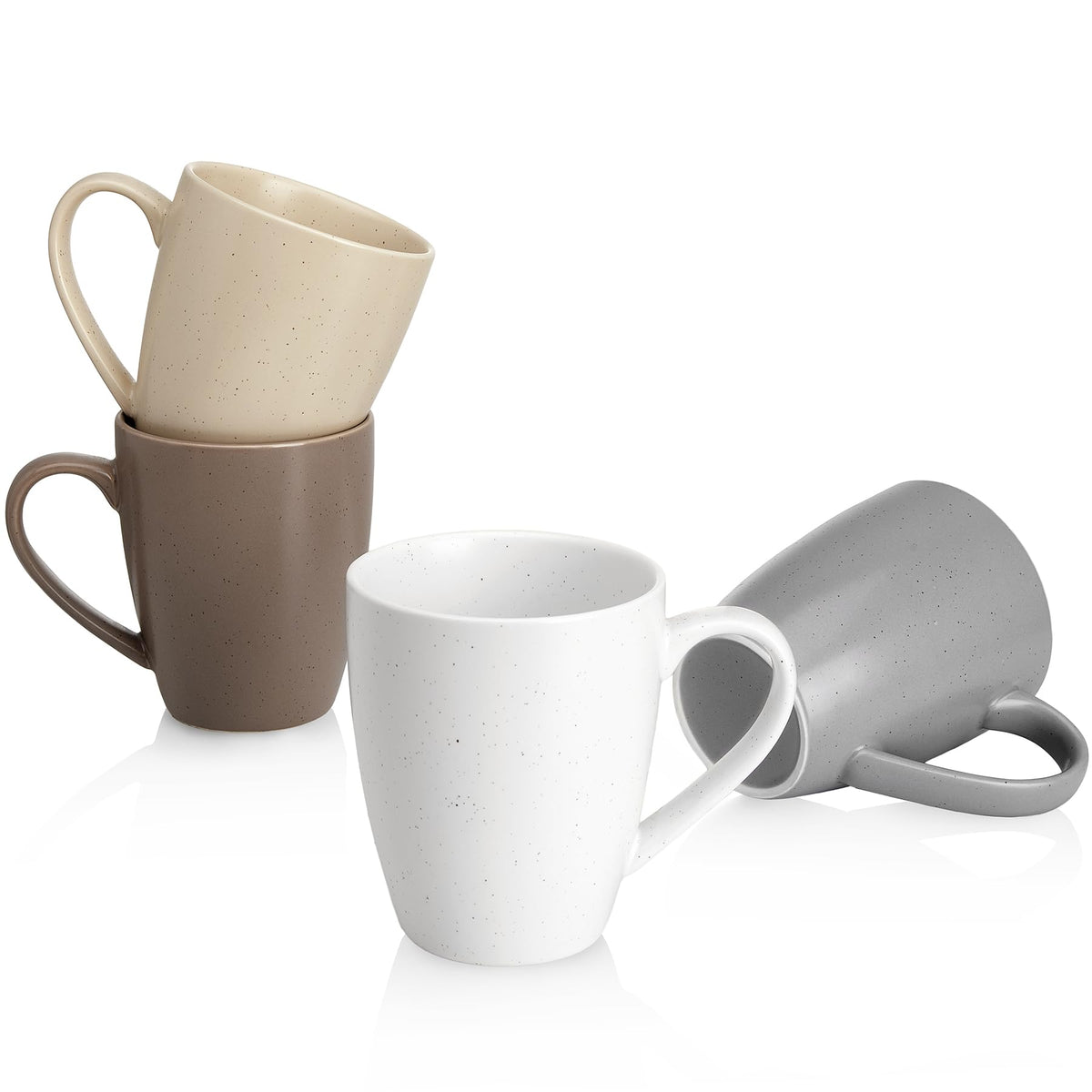 Sweese Porcelain Coffee Mugs - 16 Ounce (Top to the Rim) for Coffee, Latte, Tea, Cocoa, Set of 4, Turquoise