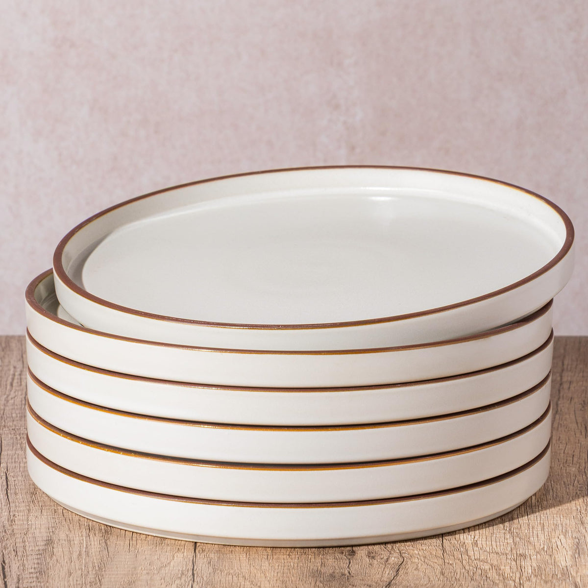 LERATIO Ceramic Dinner Plates Set of 6,10.25 inch Large ceramic plates
