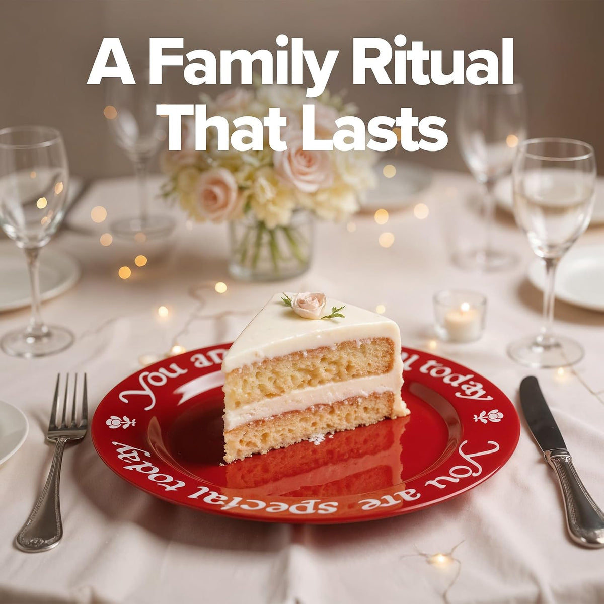 "You Are Special Today" Red Plate – Original Waechtersbach – Celebration Dish – Iconic Gift for Birthdays, Mother's Day & Milestones – German Ceramic Tradition – Dishwasher Safe, Incl. Gift Box