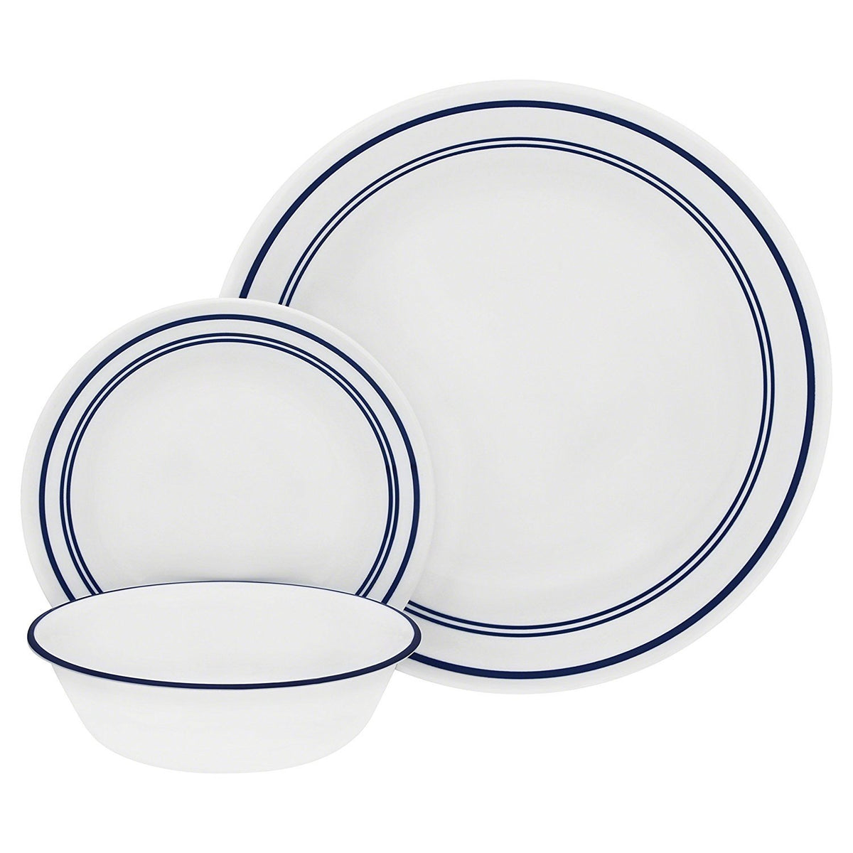 Livingware 10-1/4 in. City Block Dinner Plate (Pack of 6)
