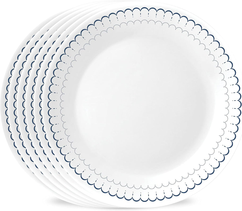 Corelle Caspian Lace 6-Piece 10.25-Inch Dinner Plate Set