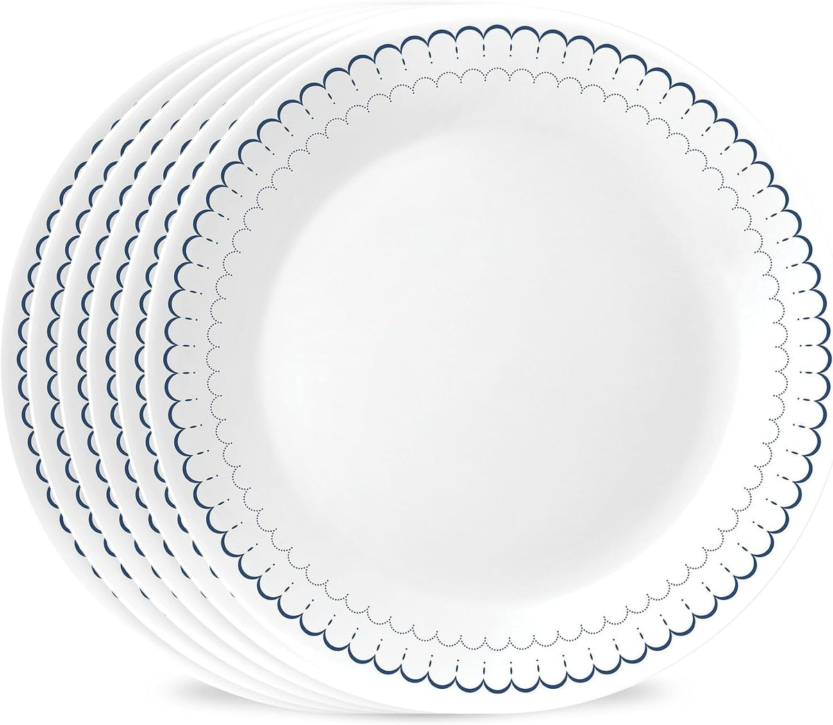 Corelle Caspian Lace 6-Piece 10.25-Inch Dinner Plate Set