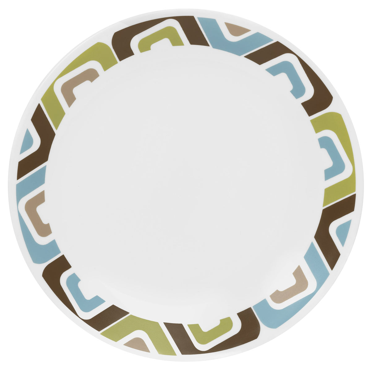 Livingware 10-1/4 in. City Block Dinner Plate (Pack of 6)